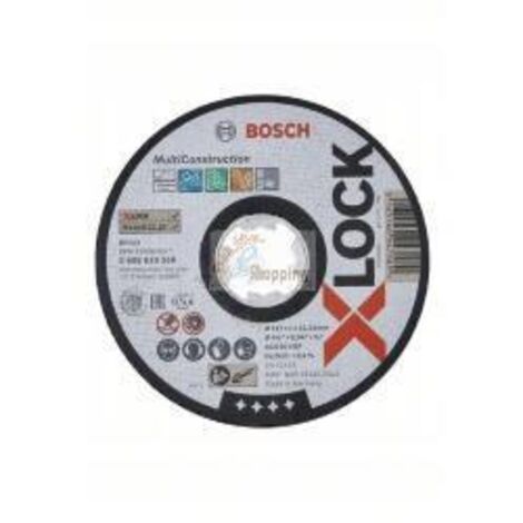 Bosch Professional 2608619268 Mola da Taglio Dritta, per Multimateriale, X-Lock, Ø115 mm, Diametro Ø: 22.23 mm, Spessore: 1 mm