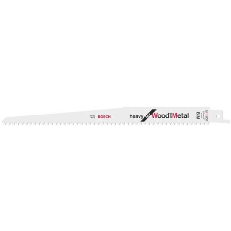 Bosch Professional 5 pezzi di lame per sega universale S 1111 DF Heavy for Wood and Metal (lunghezza 225 mm, accessorio per sega universale)