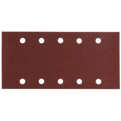 Carta vetrata Makita 115 x 229 mm, K100, 10 pz. 115 x 229 mm - K100 - 10 pz. - 10 fori