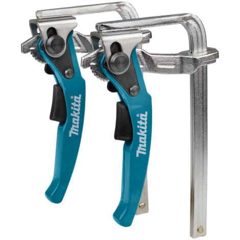 Makita 199826-6 Clamp Set 2 Pezzi Morsetti a Sgancio Rapido