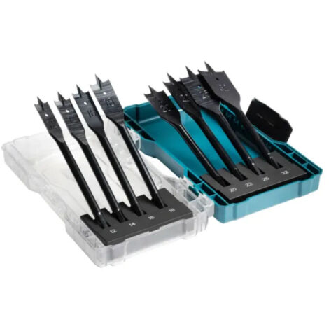 Set di 8 punte per legno piatte MAKITA, 12,14,16,18,20,22,25,32 mm, codolo esagonale