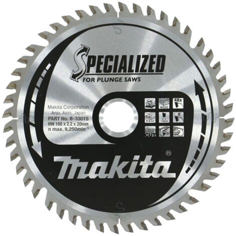 Tarcza tnąca 165 x 2,2 x 20mm 48-zębów, do zagłębiarki sp6000 (1/2)
