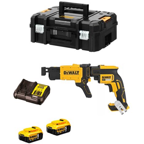 Atornillador pladur Dewalt DCF620P2K, dos baterías de 5Ah y cargador