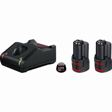 Bosch 2x 3.0Ah. GAL 12V-40 Akku