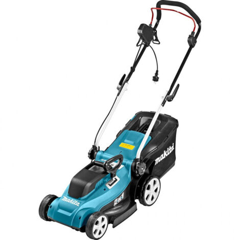 Makita ELM3320 cortadora de césped Cortacésped de empuje a gasolina Corriente alterna Negro, Turquesa