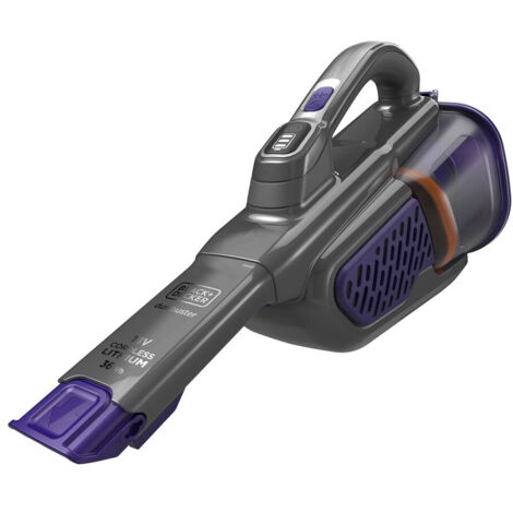 Black & Decker BHHV520BFP aspiradora de mano Negro, Violeta Sin bolsa
