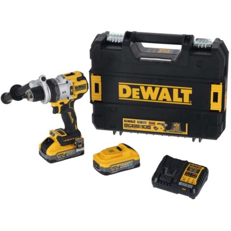 Dewalt DCD1007H2T-QW taladro percutor 18V XR con baterías PowerStack