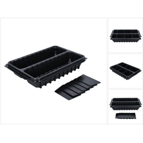 Makita P-83680 Bandeja separadora de 2 compartimentos para herramientas manuales Makpac (1/5)