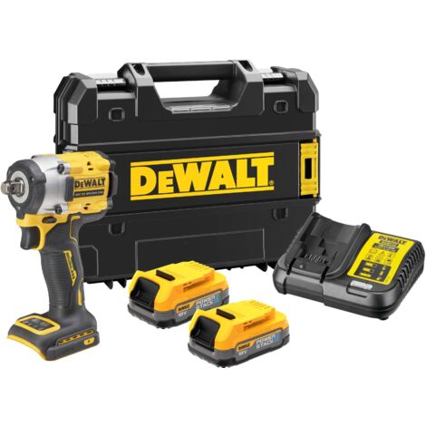 DEWALT Destornillador de impacto 1/2 XR 18V 1.7Ah Li-Ion sin escobillas Powerstack - DCF921E2T-QW