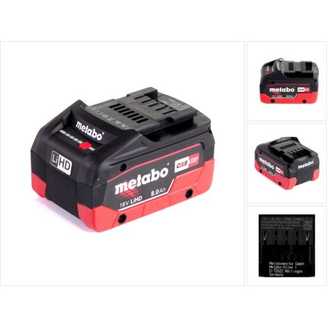 Bateria de iones de litio HD 18V 8Ah METABO - 625369000