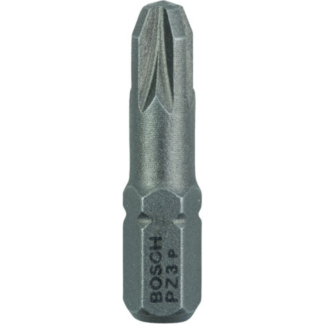 Bosch - Punta destornillador - para acero inoxidable, madera blanda - 3 piezas - pozidriv - PZ3