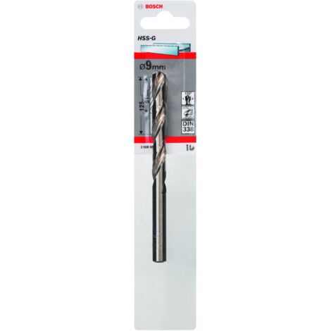 Broca para metal HSS-G DIN 338 (9 x 81 x 125 mm)  BOSCH 2608585934 (1/5)