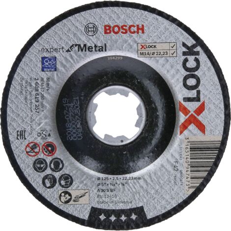 Bosch Expert for Metal A 30 S BF - Disco de corte - para metal - 125 mm - X-LOCK