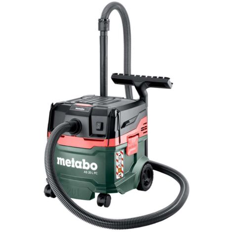 Aspirador industrial Metabo AS 20 L PC 1200 W – Capacidad 20 litros – Para líquidos y sólidos – Filtro fácil de limpiar PressClean (1/4)