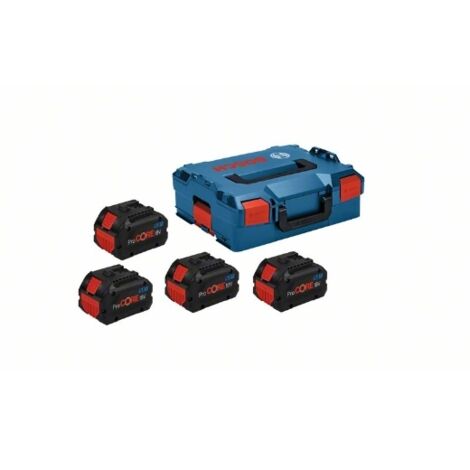 Bosch Professional 18V System ProCORE18V - Set 4 baterías de litio (4 x ProCORE 5.5Ah, en L-BOXX)