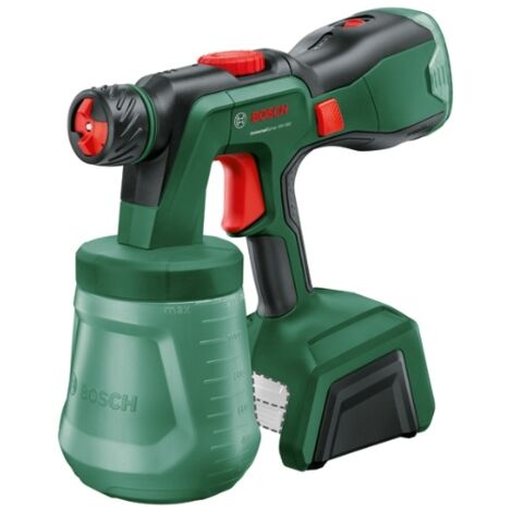 Pistola de pintura Bosch UniversalSpray 18V – Potencia 300W – Tecnología de pulverización precisa – Para trabajos en madera y metal (1/5)