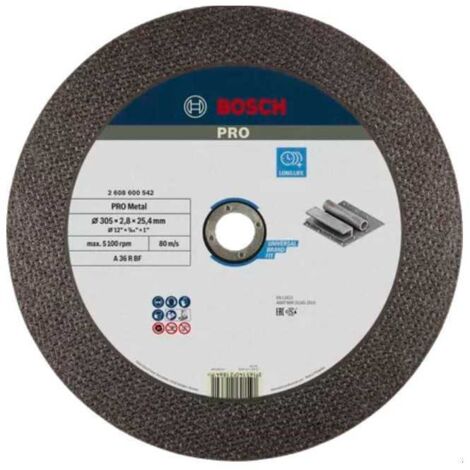 DISCO DE CORTE 30025,42,8 M PARA CORTADORAS - B 2608600542