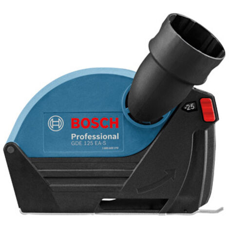 Bosch Professional Caperuza de aspiración GDE 125 EA-S para cortar (compatible con las amoladoras angulares Bosch Professional con caperuza de cierre roscado, disco Ø 125 mm, en caja)