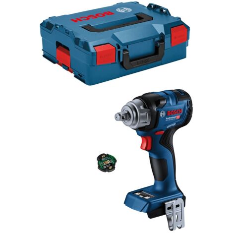 Bosch Professional 18V System atornillador de impacto a batería GDS 18V-330 HC (par apriete 330 Nm y par arranque 560 Nm, preajuste con tres velocidades,1 módulo Bluetooth,L-BOXX)