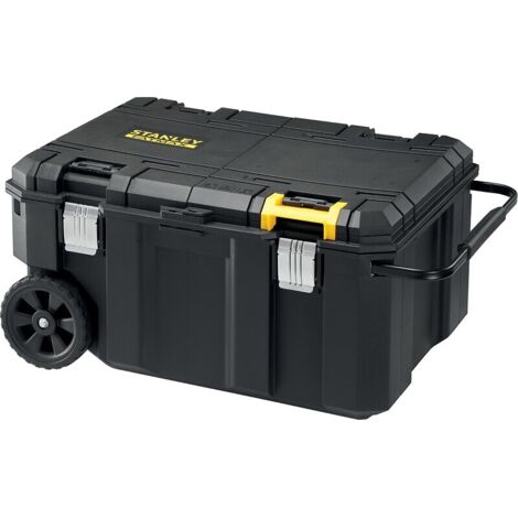 Stanley – Coffre de chantier impermeable 666mm ancho – Polipropileno ligero – 113 litros capacidad – Compatible con sistema PRO-STACK™ (1/2)