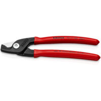KNIPEX 95 11 160 StepCut® Tijeras cortacables recubiertos de plástico Barnizados 160 mm