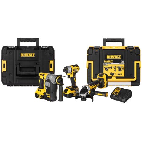 DeWALT Werkzeuge - Akku-Werkzeug-Set, 9-teilig, mit Akkus und Ladegerät DCK305P3T (1/5)