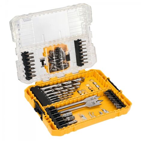 Set mit 43 Schrauberbits + 12 Bohrerzubehör DEWALT - DT70757-QZ