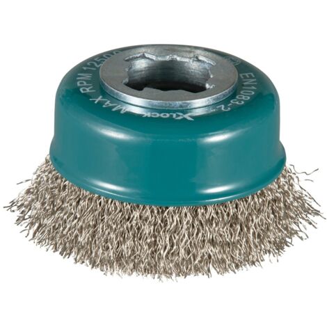Makita Topfbürste, Ø 75 mm, gewellt, Edelstahl, X-LOCK