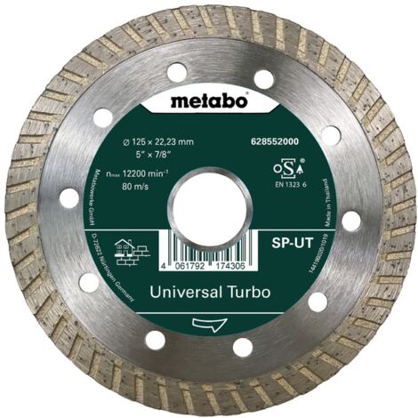 Metabo Diamanttrennscheibe Universal UT 125 x 22,23mm Beton Sandsteine Tonziegel