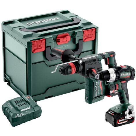 Metabo Akku Combo Set 2.4.8 18 V, BS 18 LT BL + KH 18 LTX BL 24 Q, metaBOX 340 (1/2)