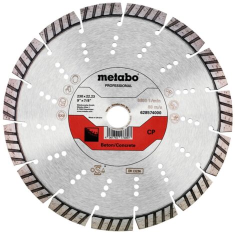 Metabo Diamanttrennscheibe 230x22,23mm, CP, Beton professional (1/2)
