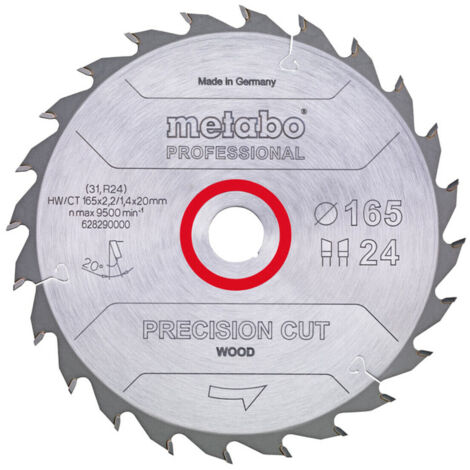 Metabo Sägeblatt "precision cut wood - professional", 160x2,2/1,4x20, Z42 WZ 15°