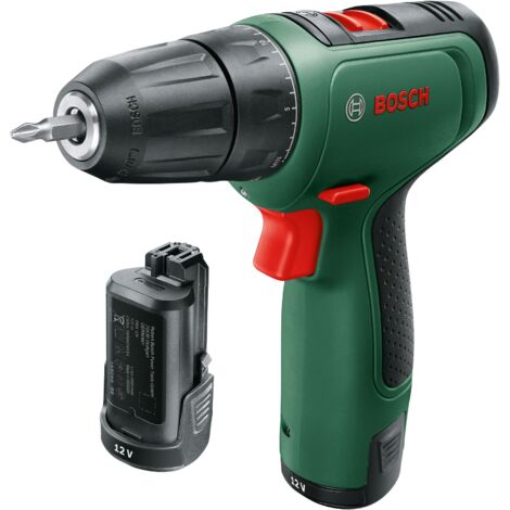 Bosch Akkuschrauber EasyDrill 1200 (2 Akku, 12 Volt System, 12tlg. Bit-Set, BohrØ in Holz 20 mm)
