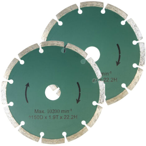 Güde Diamant Trennscheibe Diamanttrennscheibe 150x22,2mm 2Stk Sägeblatt (1/2)