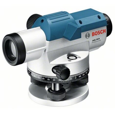 Bosch Optisches Nivelliergerät GOL 20 D mit Baustativ BT160 Messstab GR 500 - 0601068402