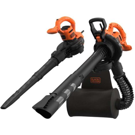 BLACK+DECKER Gartenmaschinen - Elektro-Laubsauger 3-in-1, 2900 W BEBLV290-QS