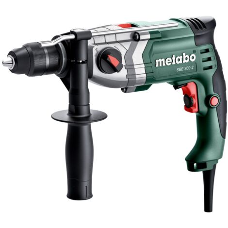 Schlagbohrmaschine Metabo SBE 800-2 – 800W – 2-Gang – Vario-Elektronik – 1,5-13mm Schnellspannbohrfutter – Kunststoffkoffer (1/6)