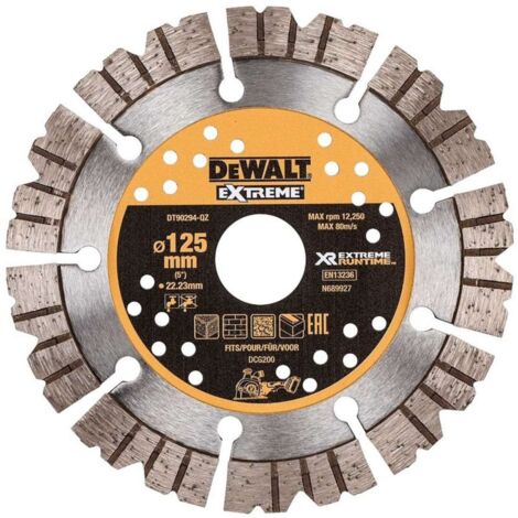 DeWalt DT90294-QZ Diamanttrennscheibe 125 mm metallisch