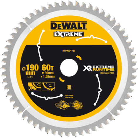 DeWALT DT99564-QZ Blatt de Kreissägeblatt 19 cm 1 Stück(e)