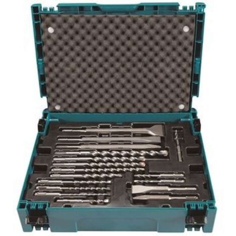 Makita Zubehör - 17-teiliges SDS Plus Bohrer- und Meißelset B-53877