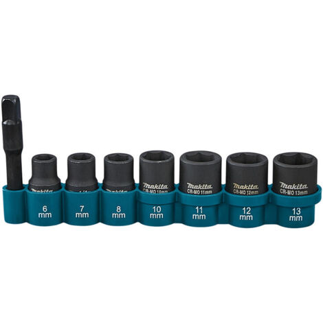 MAKITA E-12289 Kraft-Steckschlüssel-Satz 1/4"x50mm (12Stk)