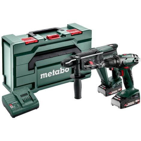 Metabo Akku Combo Set 2.3.2 18 V, BS 18 + KH 18 LTX 24, metaBOX 165 L (1/2)