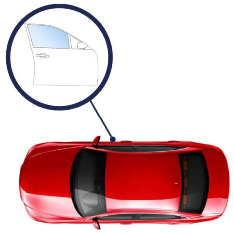 Vitre latérale porte avant droite teinté verte 5 portes Peugeot 206 1998-2009