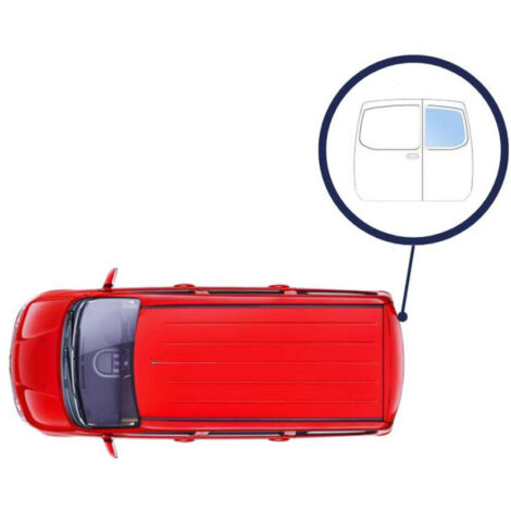 Vitre, lunette porte arrière droite teintée verte Fiat Talento depuis 2016
