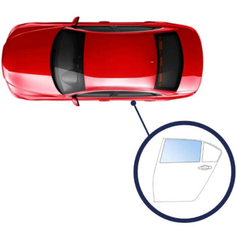 Vitre de porte latérale arrière gauche Audi A4 B6/B7 2001-2007