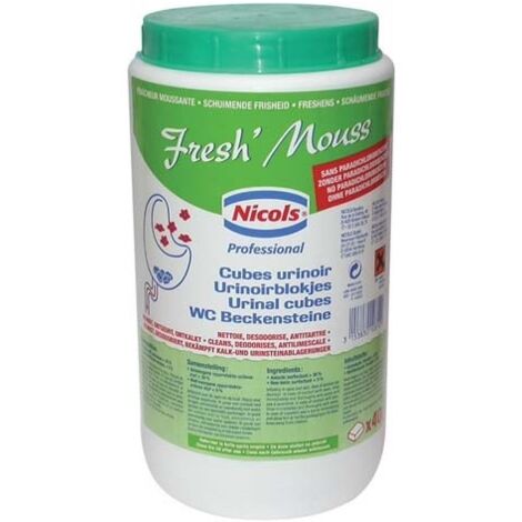 Nicols Fresh Mouss cube nettoyant citronné transparent
