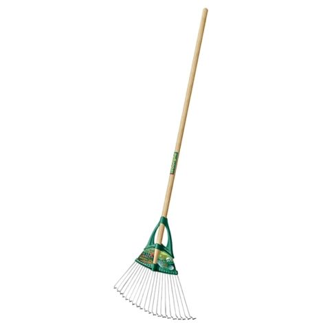 Leborgne – Balai à gazon 150 cm – Manche en bois PEFC – 20 dents pour ramassage efficace – Forme en V pour terrains accidentés