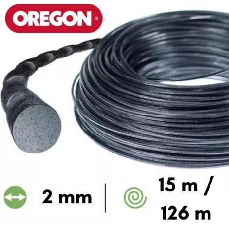Fil débroussailleuse Rond Torsade Nylium Silencio Noir ø2.0mm/15m Oregon 800002