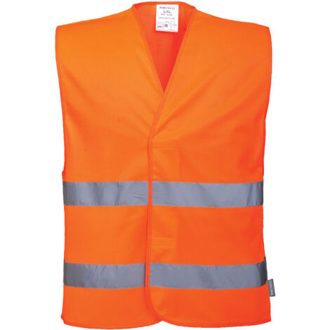 Gilet Portwest-Gilet ad alta visibilità con doppia cintura Portwest Arancione LXL