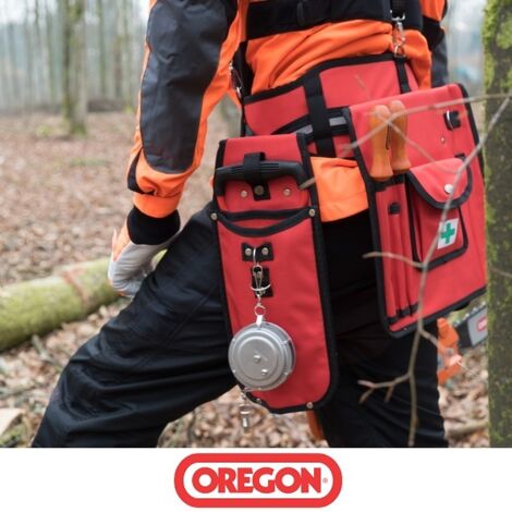 Oregon – Ceinture porte-outils 584147 – Tissu polyester résistant à l'abrasion – Harnais réglable et amovible – Confort mousse intégré